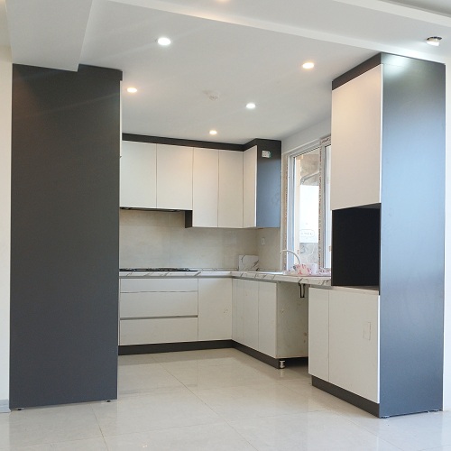 کابینت سفید طوسی